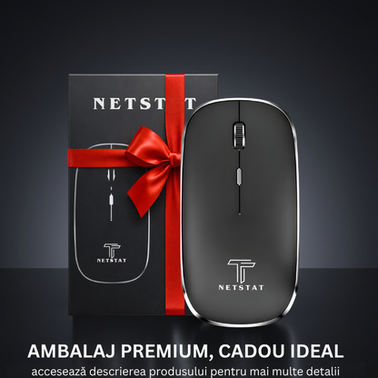 Mouse Wireless Office NETSTAT®️, Negru