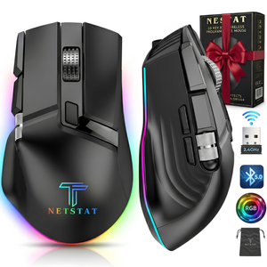 Mouse Fara Fir Office NETSTAT®️, Negru