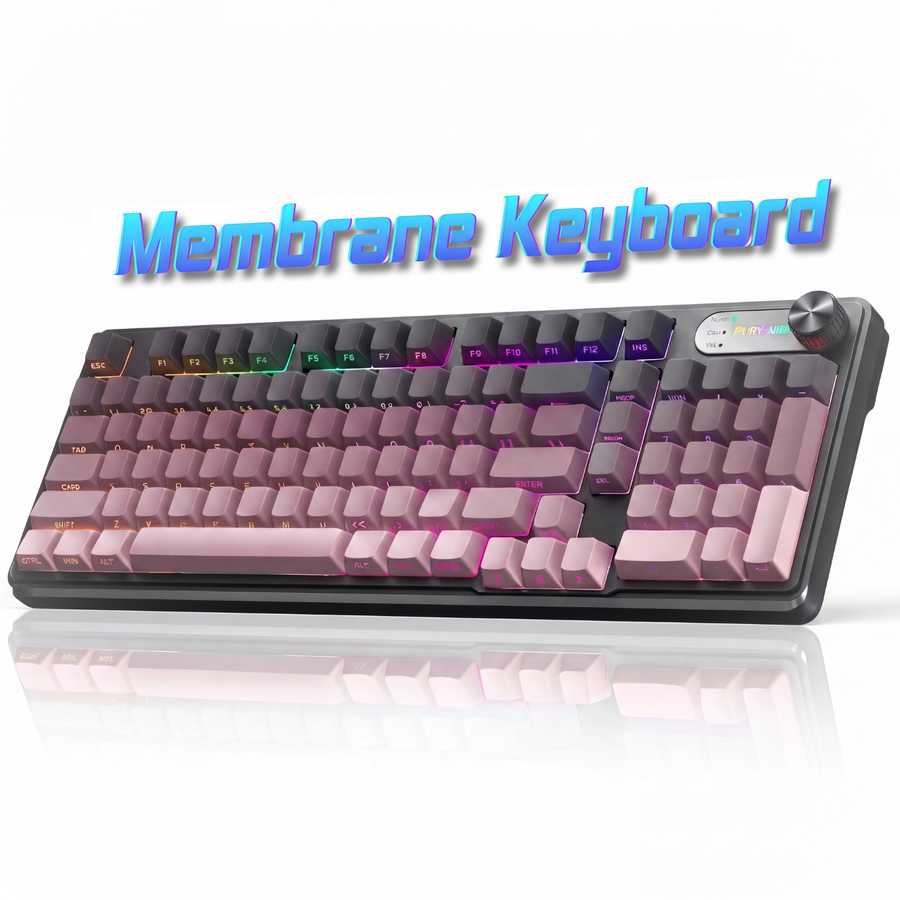 Tastatura Fara Fir Membrana FURYCUBE®️, Roz
