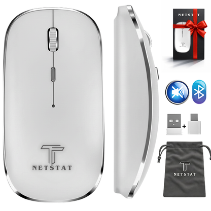 Mouse Wireless Office NETSTAT®️, Alb