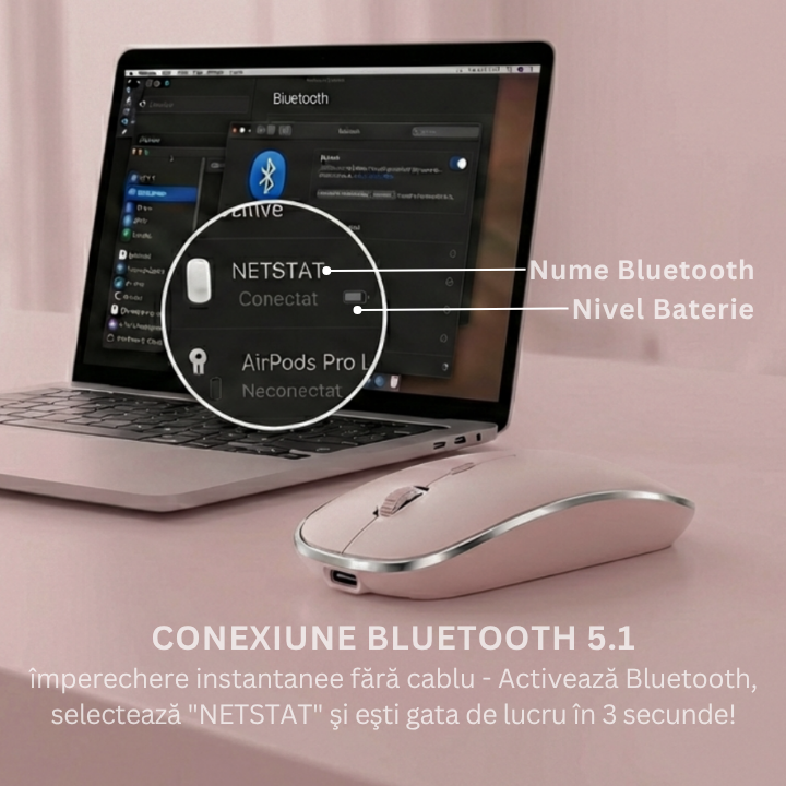 Mouse Wireless Office NETSTAT®️, Roz