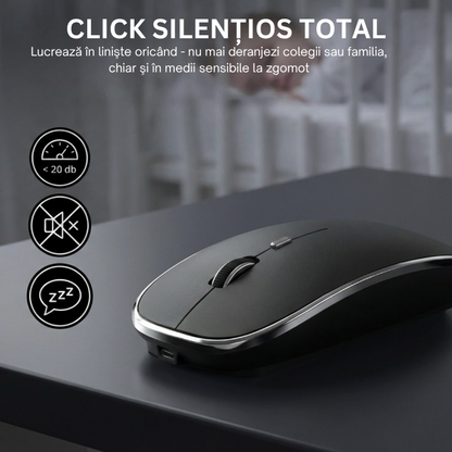 Mouse Wireless Office NETSTAT®️, Negru