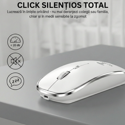 Mouse Wireless Office NETSTAT®️, Alb