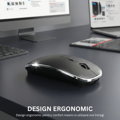 Mouse Wireless Office NETSTAT®️, Negru