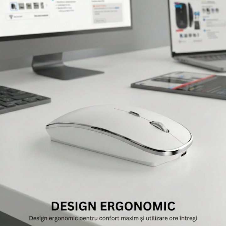 Mouse Wireless Office NETSTAT®️, Alb