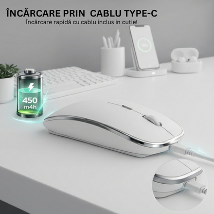 Mouse Wireless Office NETSTAT®️, Alb