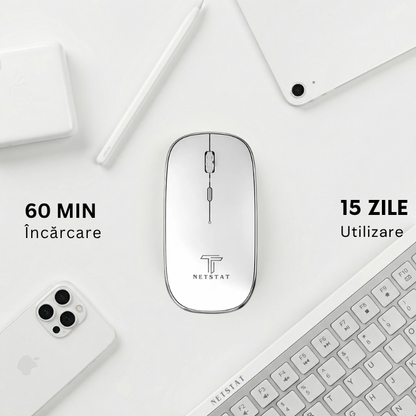 Mouse Wireless Office NETSTAT®️, Alb