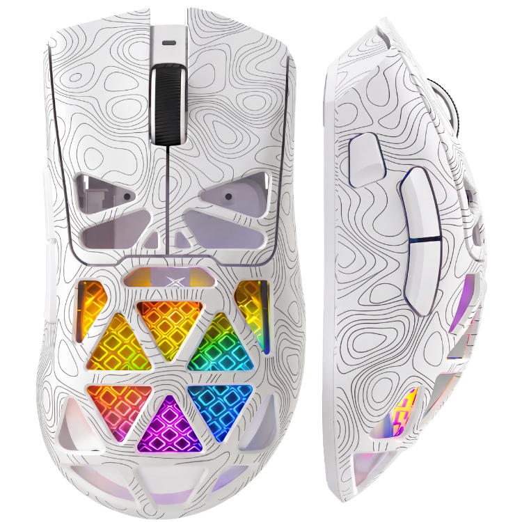 Mouse Wireless, Gaming FURYCUBE®️, Alb
