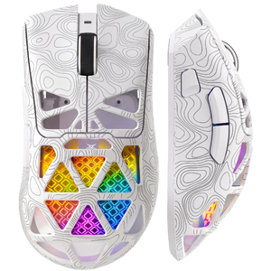 Mouse Fara Fir, Gaming FURYCUBE®️, Alb