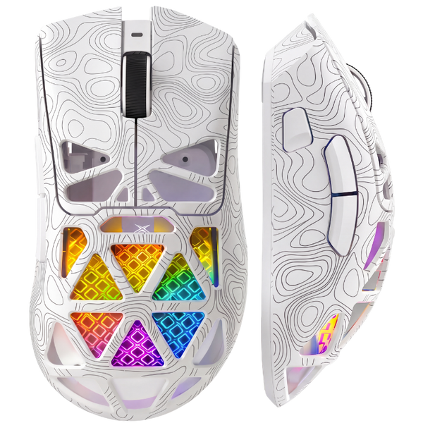 Mouse Wireless, Gaming FURYCUBE®️, Alb