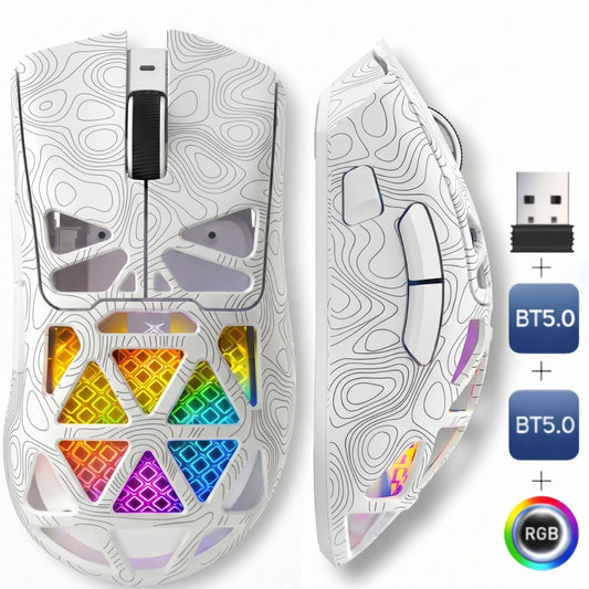 Mouse Wireless, Gaming FURYCUBE®️, Alb