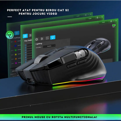 Mouse Wireless Office NETSTAT®️, Negru