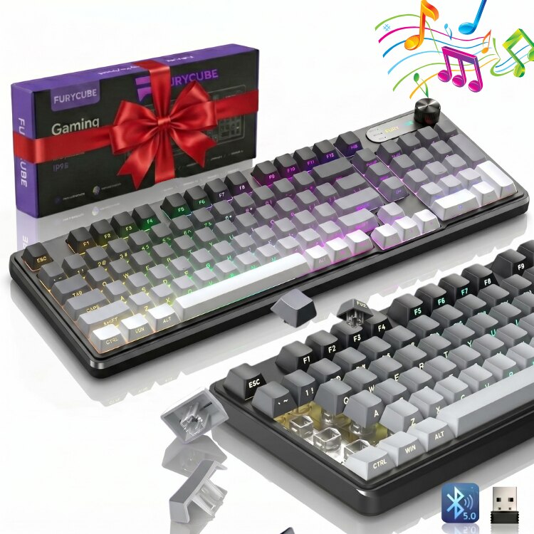 Tastatura Membrana FURYCUBE®️, Negru
